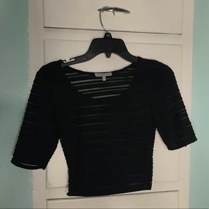 Black See Through Top